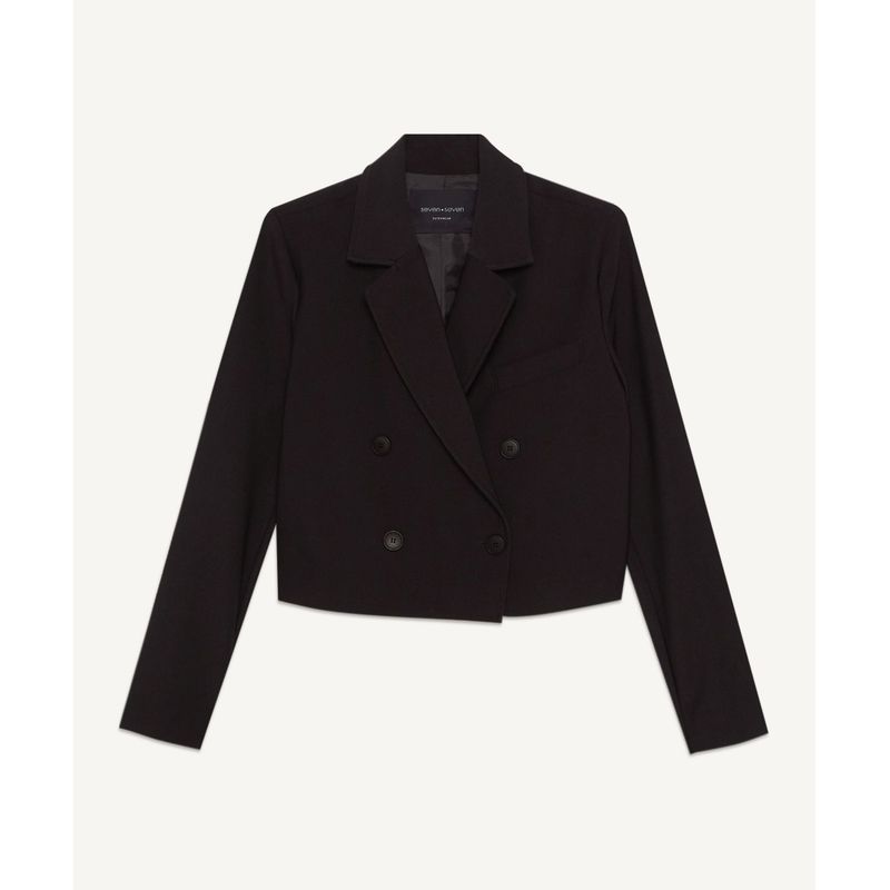 SEVEN SEVEN - Blazer Mujer Seven   Negro Poliéster 28400045-10