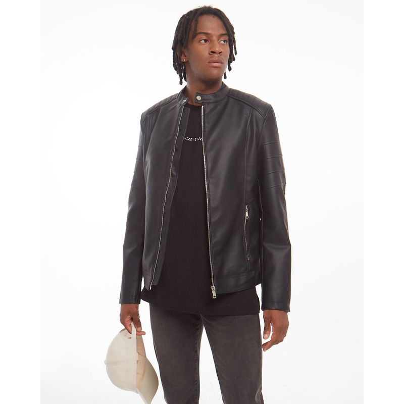 SEVEN SEVEN - Chaqueta Para Hombre Pu Color Negro Marca Seven Seven #45080378