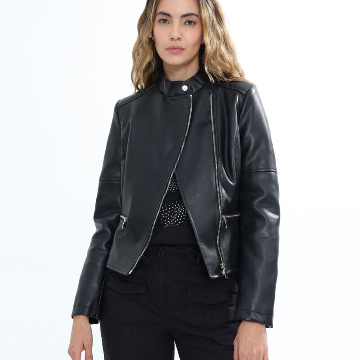 SEVEN SEVEN - Chaqueta Para Mujer Pu Color Negro Marca Seven Seven #28080645