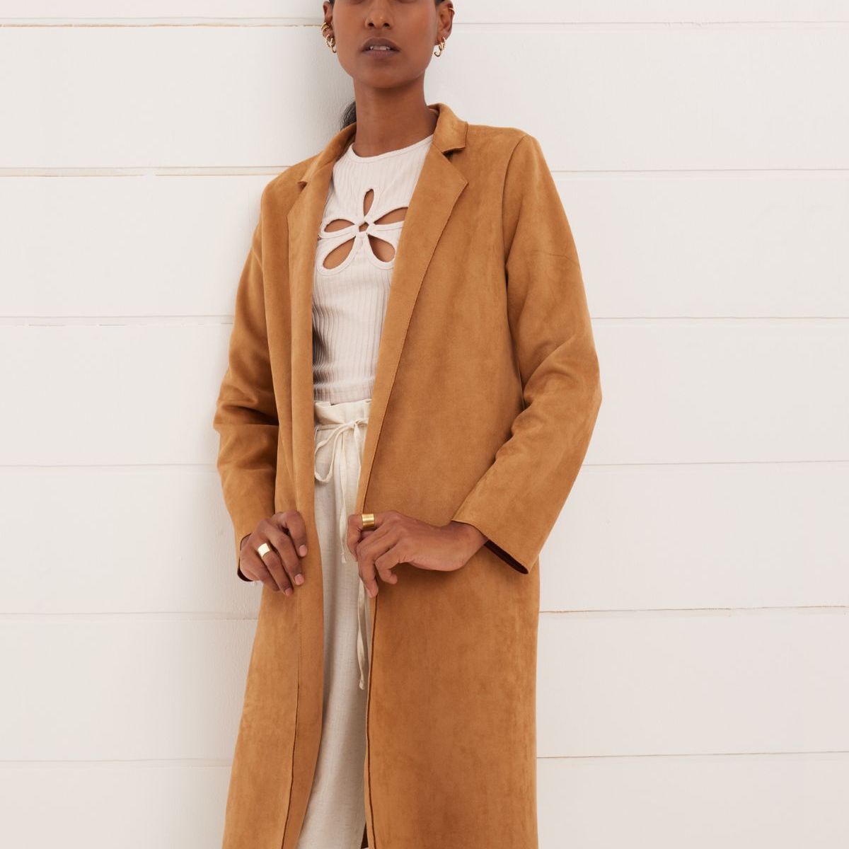 SEVEN SEVEN - Chaqueta Para Mujer Abrigo Color Camel Marca Seven Seven #28080806