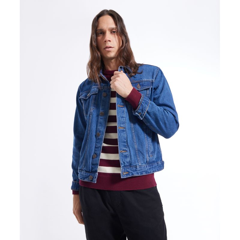 SEVEN SEVEN - Chaqueta Para Hombre Trucker Color Azul  Marca Seven Seven #45080371