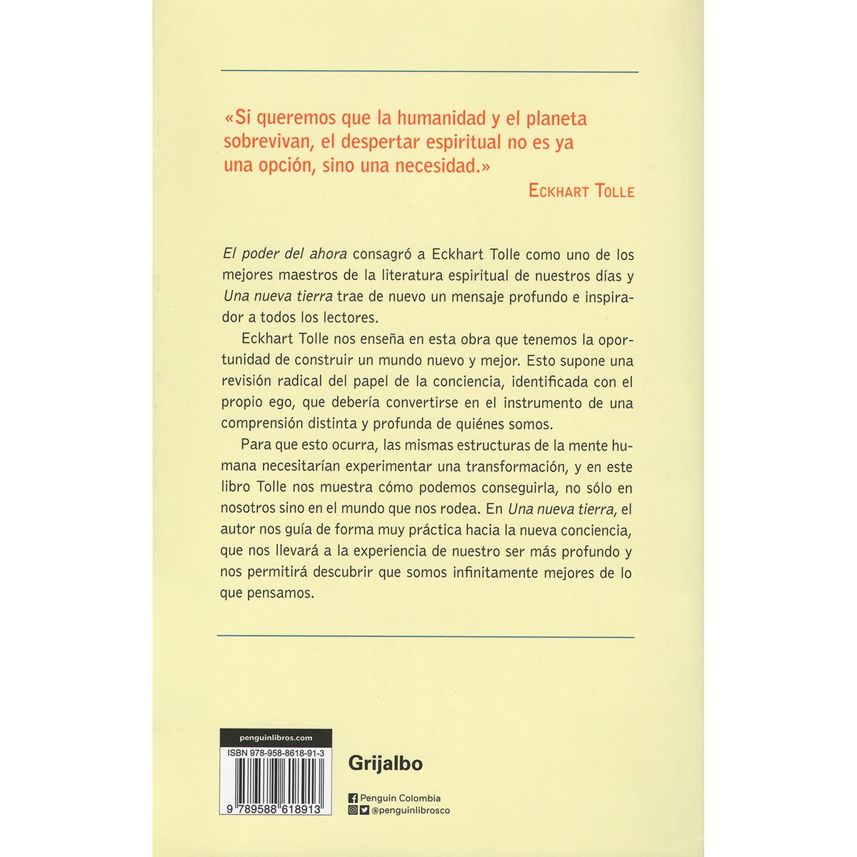 GRIJALBO - Una Nueva Tierra. Eckhart Tolle