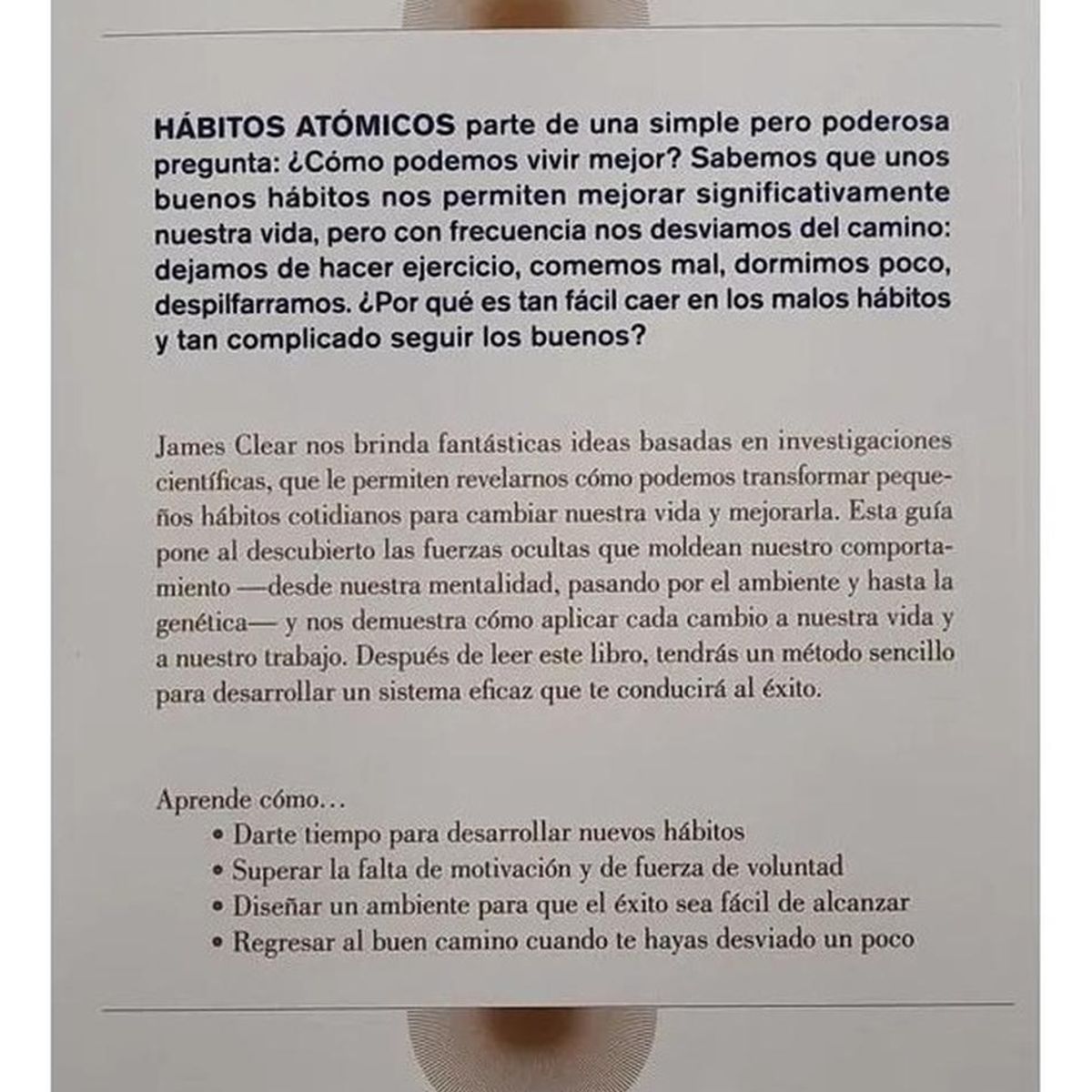 PAIDOS - Hábitos Atómicos. James Clear