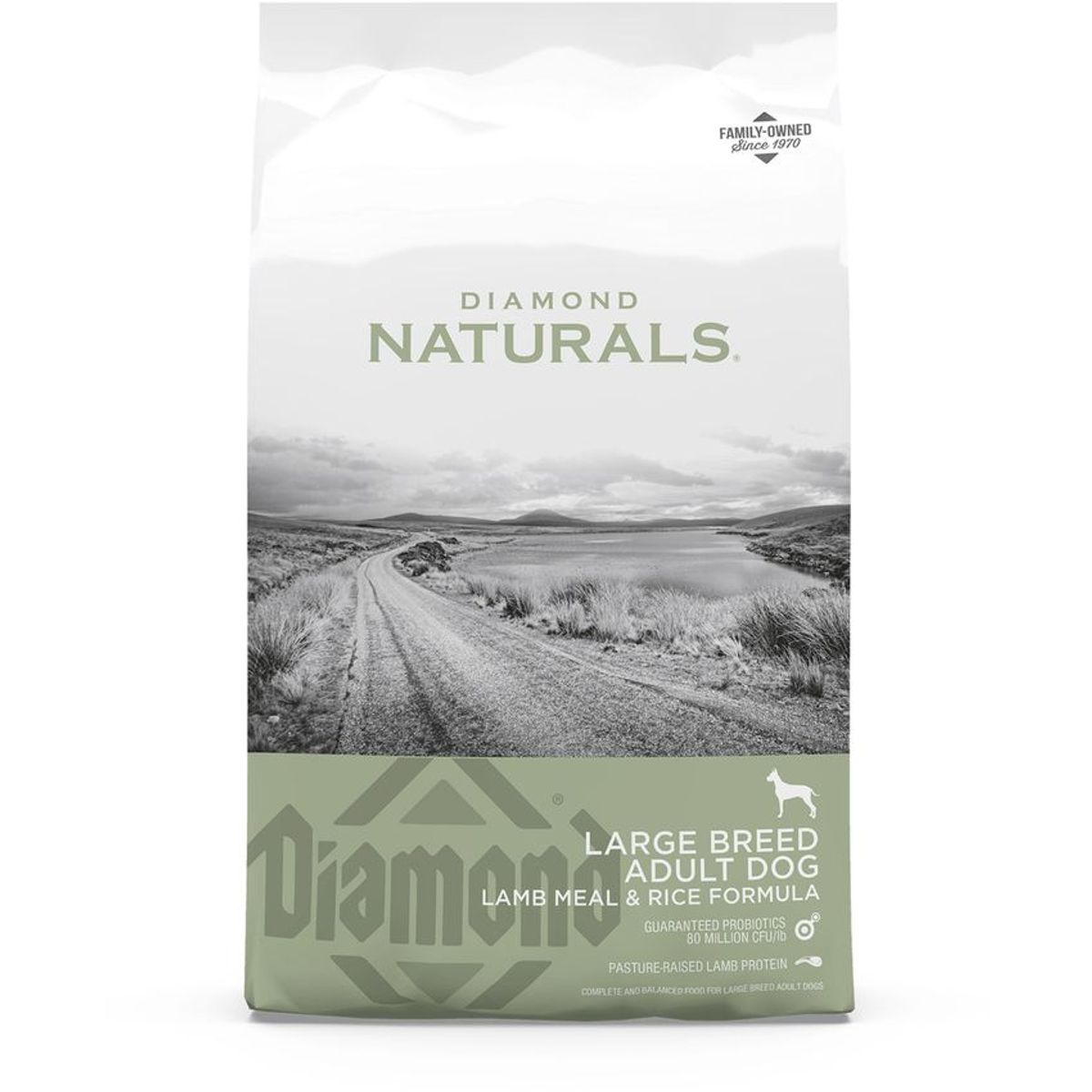 DIAMOND NATURALS - Diamond Large Breed Perros Adulto Raza Grande Cordero 7.5kg