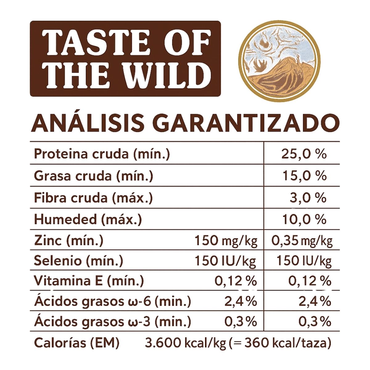 TASTE OF THE WILD - Taste Of The Wild Prey Angus Beef Perros Adultos 8lb Nuevo