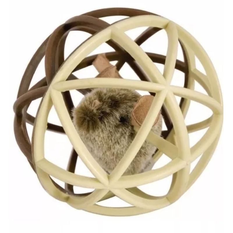 PETMATE - Juguete Gatos Pelota Dura Furiosa Play N Squeak Con Catnip
