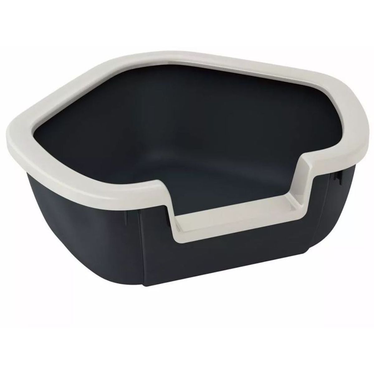 FERPLAST - Arenero Sanitario Gatos Ferplast Dama Forma Esquinero Negro