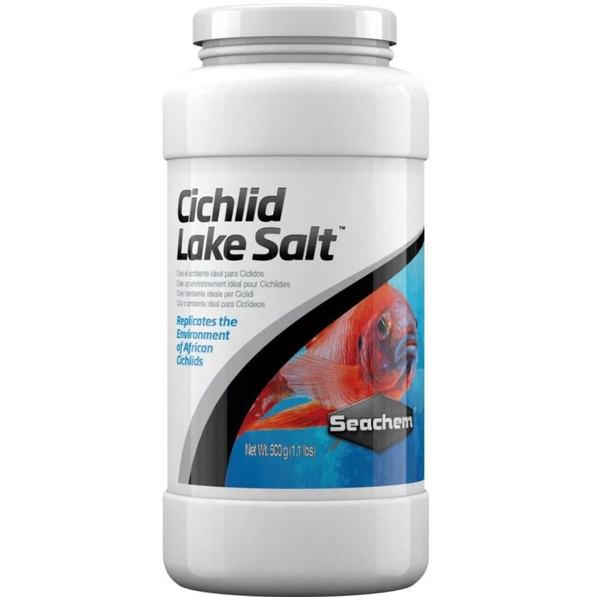 SEACHEM - Seachem Cichlid Lake Salt 500gr Acondicionador Agua