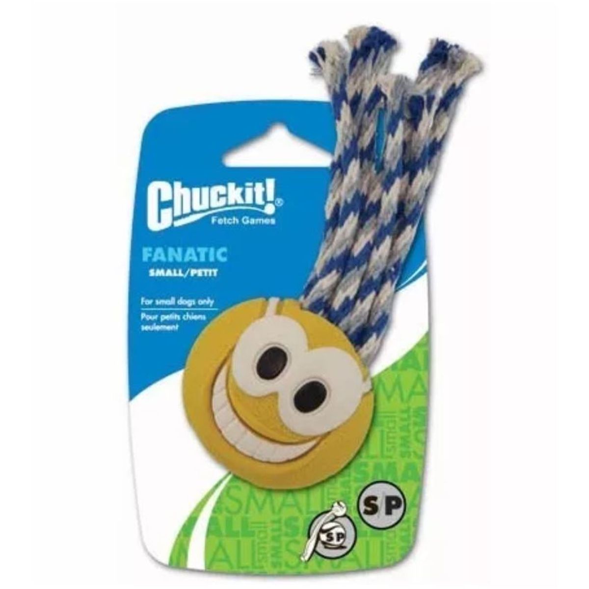 PETMATE - Juguete Perros Chuckit Ultra Tug Fanatic Ball Small