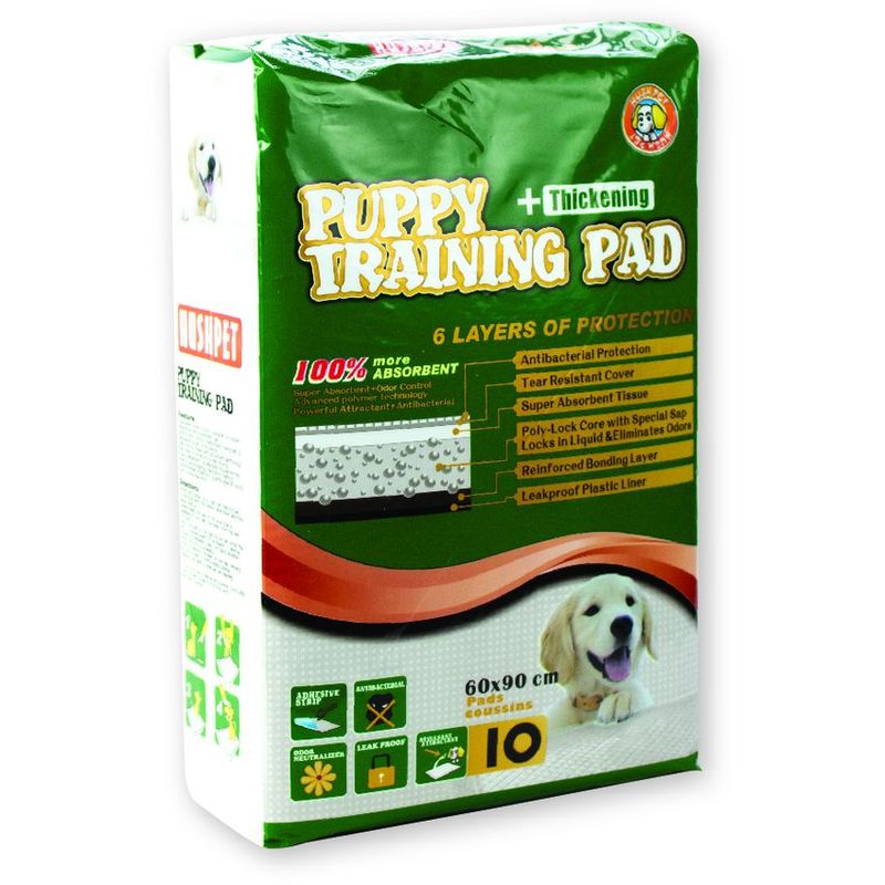 PETMATE - Toalla Entrenadora Cachorros Hush Pets X 10 Unidades 60x90cm