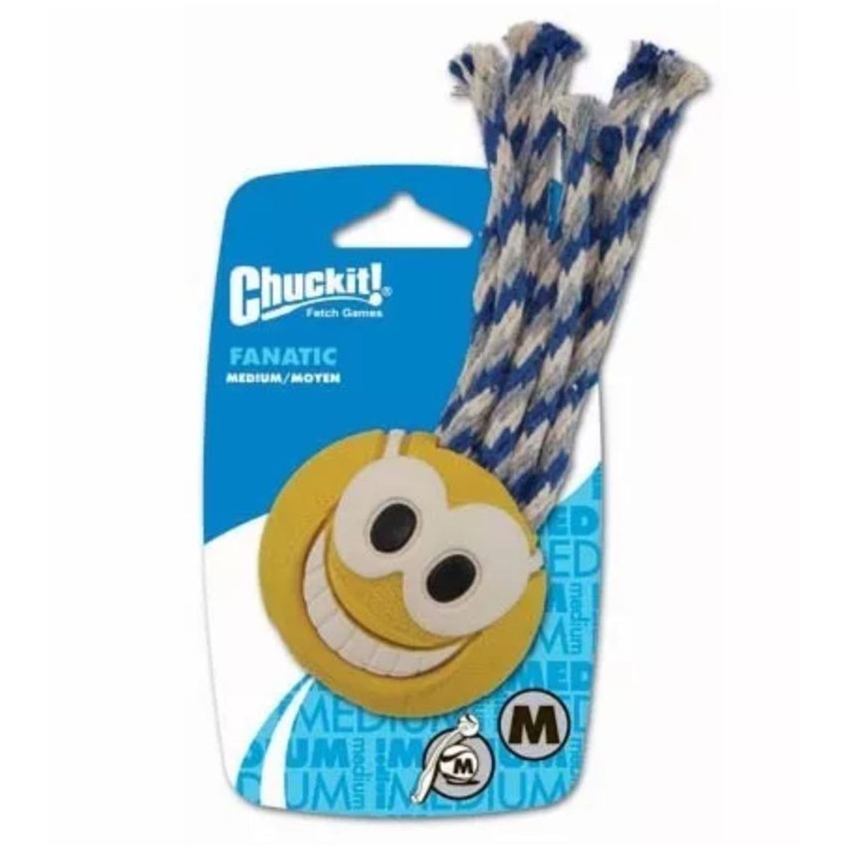 PETMATE - Juguete Perros Chuckit Ultra Tug Fanatic Ball Medium
