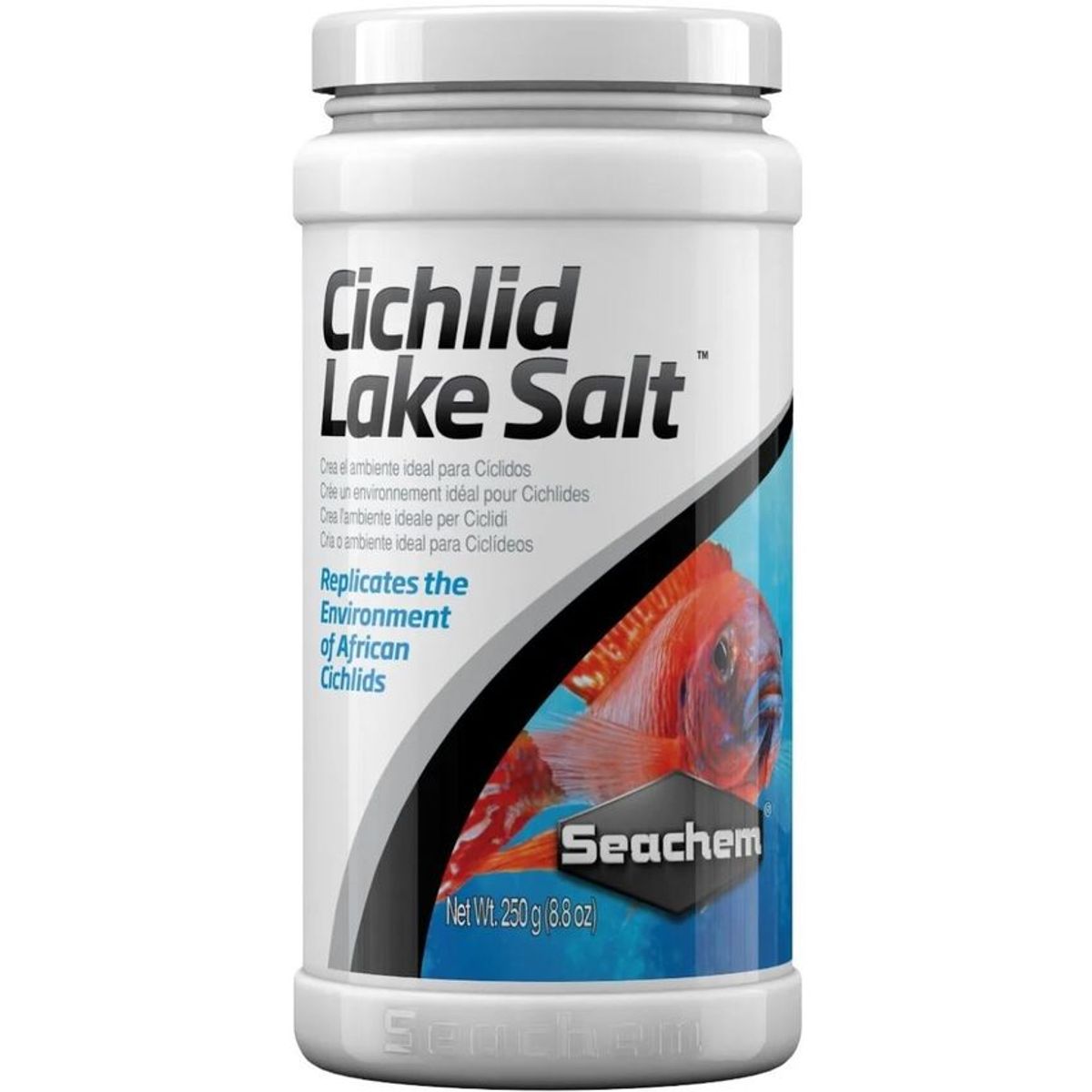 SEACHEM - Seachem Cichlid Lake Salt 250gr Acondicionador Agua