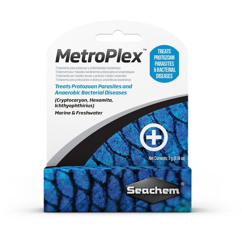 SEACHEM - Seachem Metroplex Tratamiento Peces Metronidazol 5gr