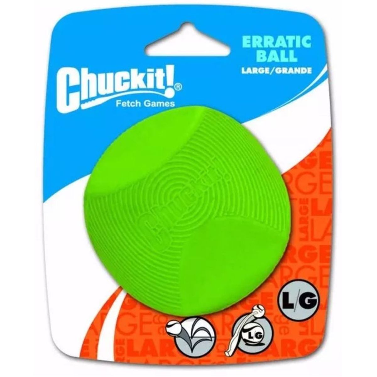PETMATE - Chuckit Pelota Rebote Irregular Juguete Perros Talla L