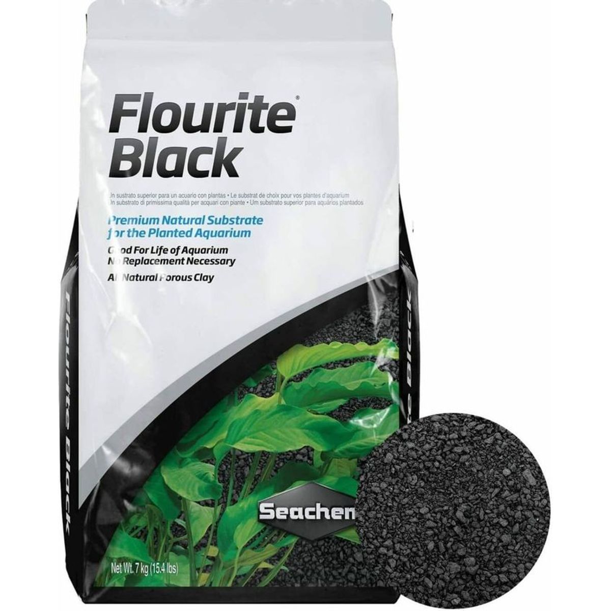 SEACHEM - Seachem Flourite Black 7kg Sustrato Acuarios Plantados