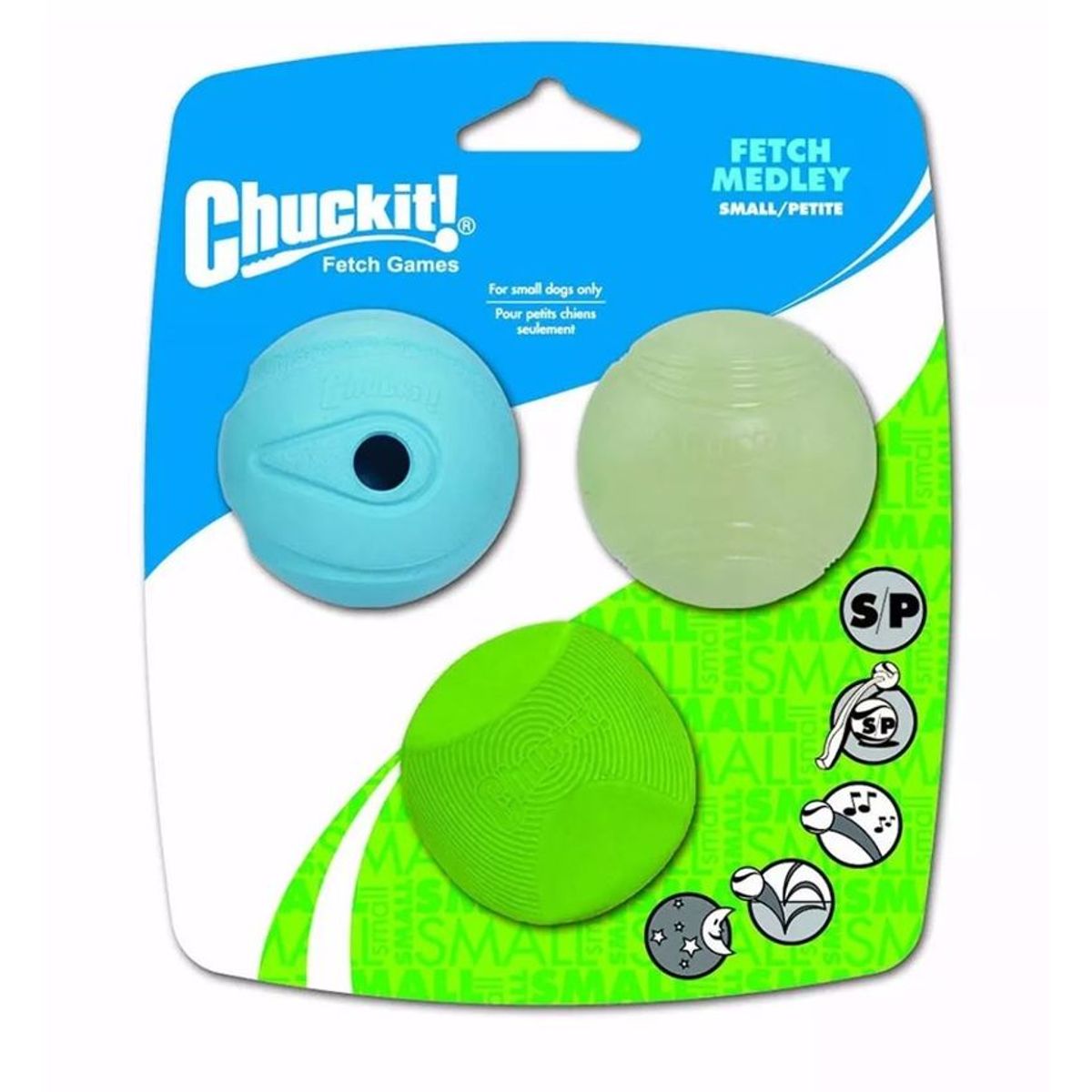 PETMATE - Juguete Perros Chuckit Fetch Medley Small 3 Unidades