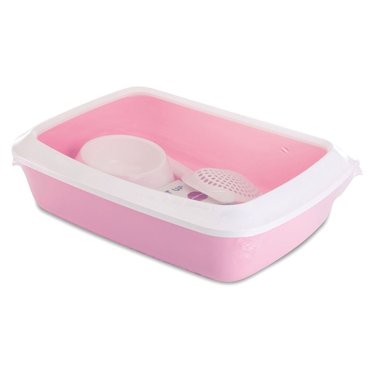 SAVIC PETS FAVOURITE - Arenero Sanitario Gatos Cachorro Savic Iris Starter Kit Rosa