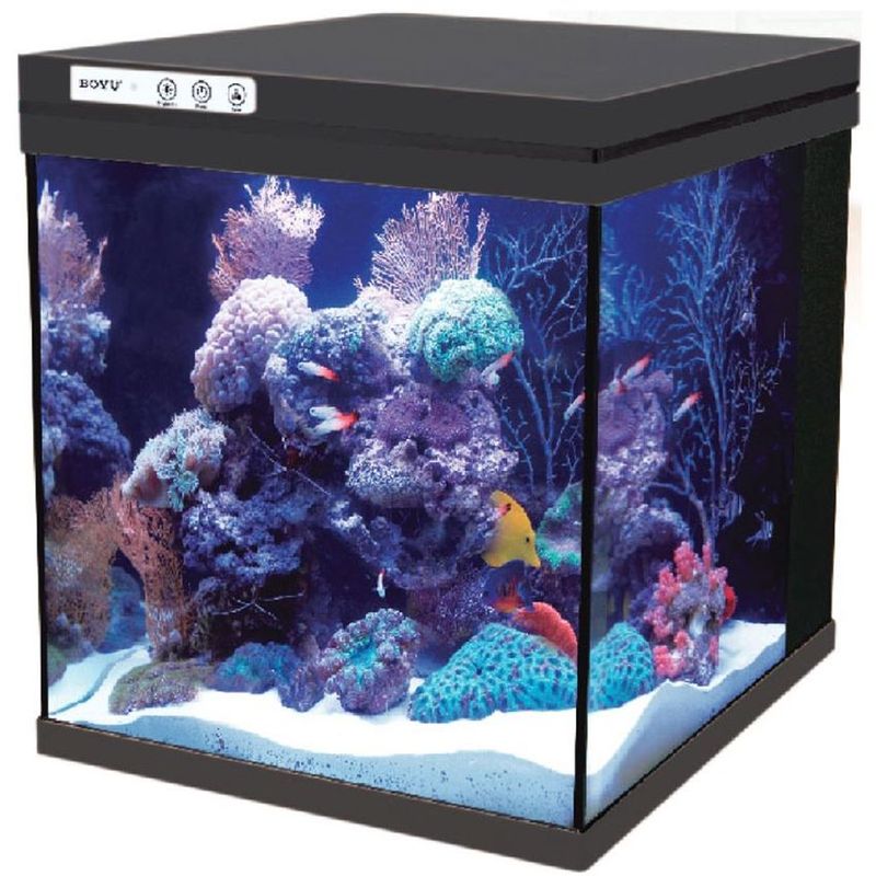 SEACHEM - Acuario Boyu Inteligente Negro 76 Lt