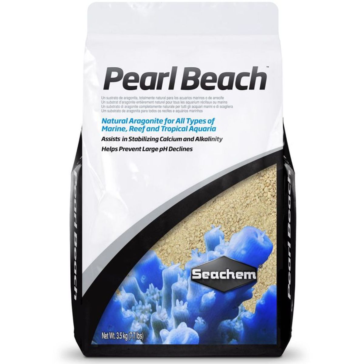 SEACHEM - Seachem Pearl Beach 3.5 Kg Sustrato Acuario Marino