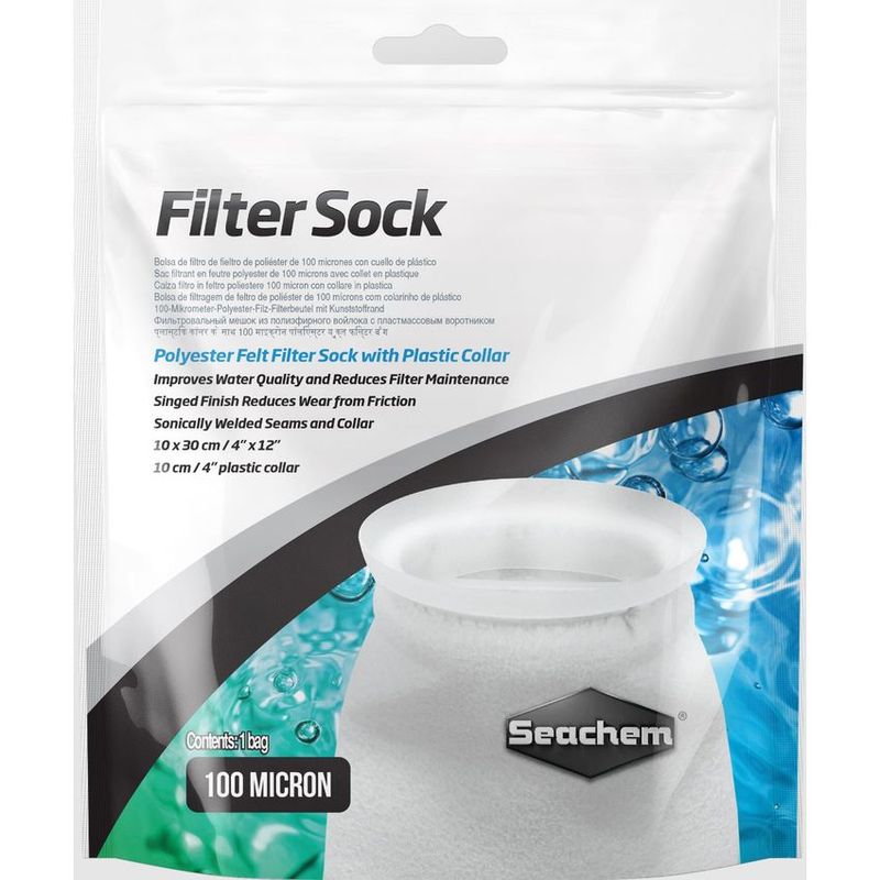 SEACHEM - Seachem Filter Sock 10x30 Filtro Acuario Calidad Agua