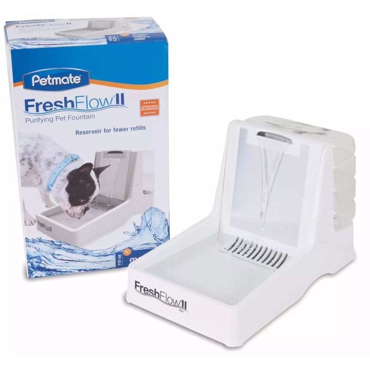 PETMATE - Petmate Bebedero Automatico Fuente Fresh Flow 2 110oz 3.2lt