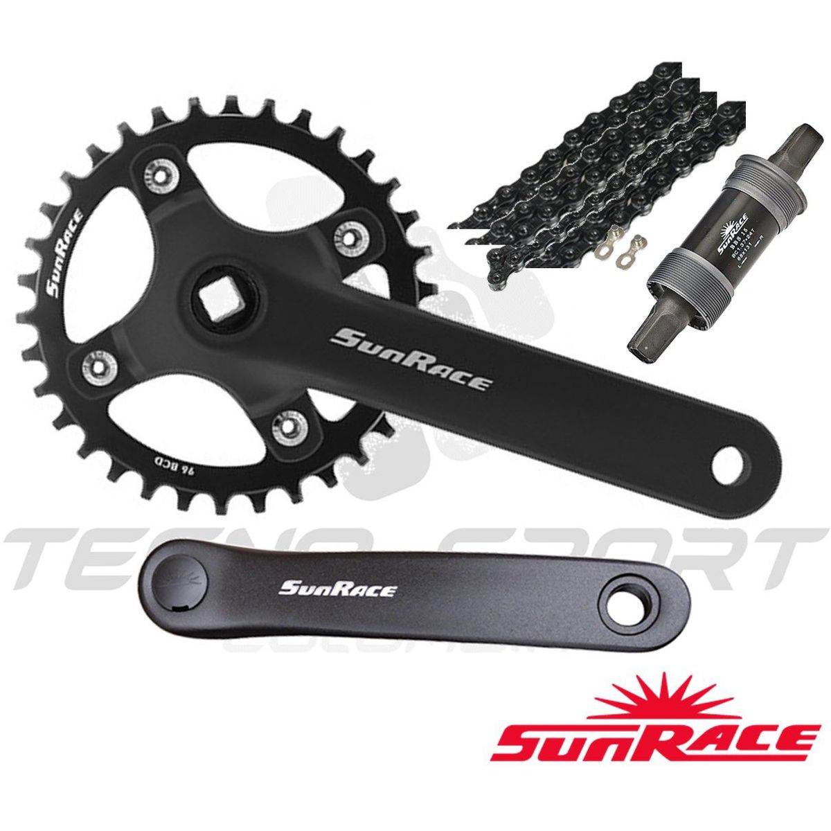 SUNRISE - Grupo Sunrace 9 Velocidades Monoplato Bicicleta Mtb 11-50