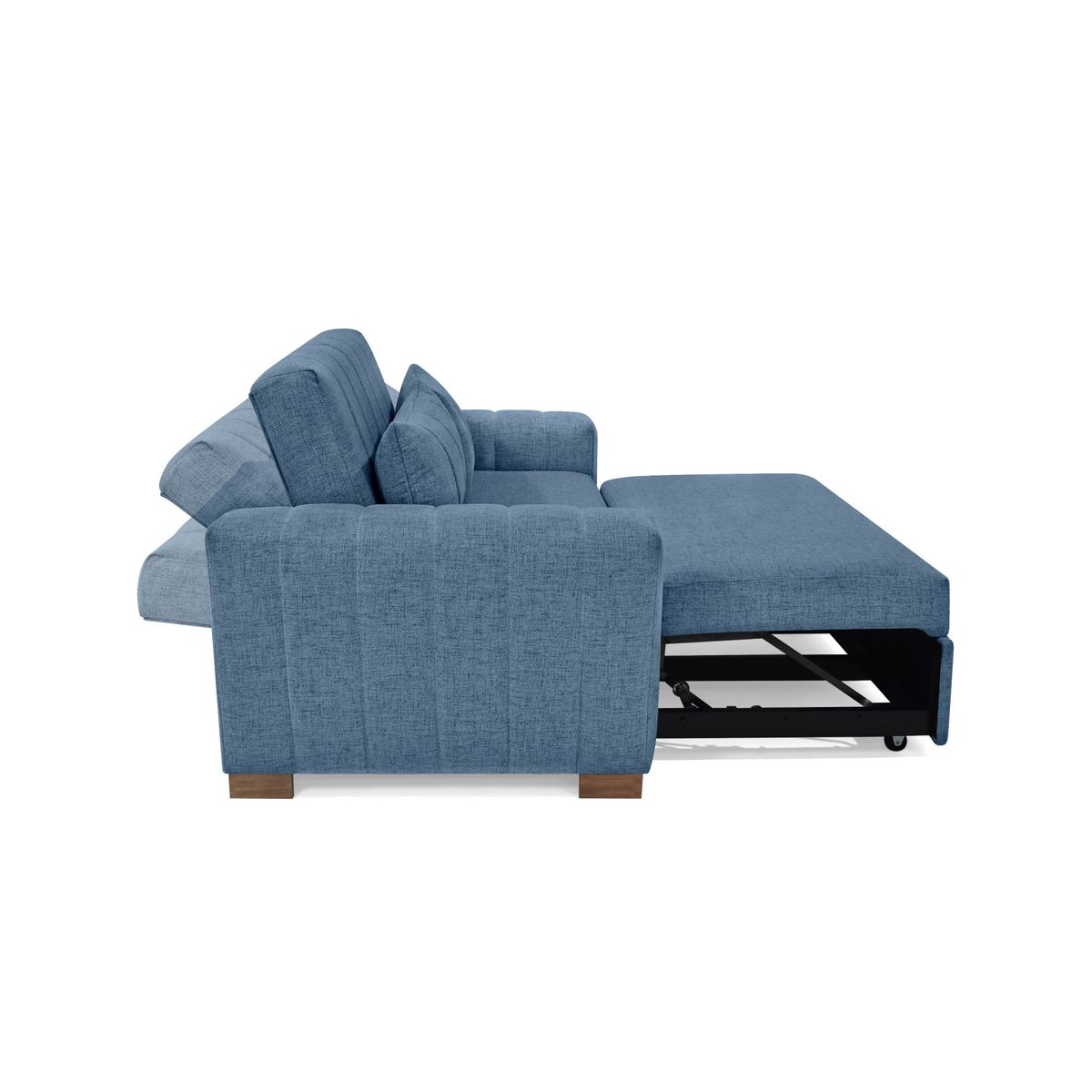 VENECIA - Sofa Cama 2 Puestos Hannover 160x89x85 Tela Indigo