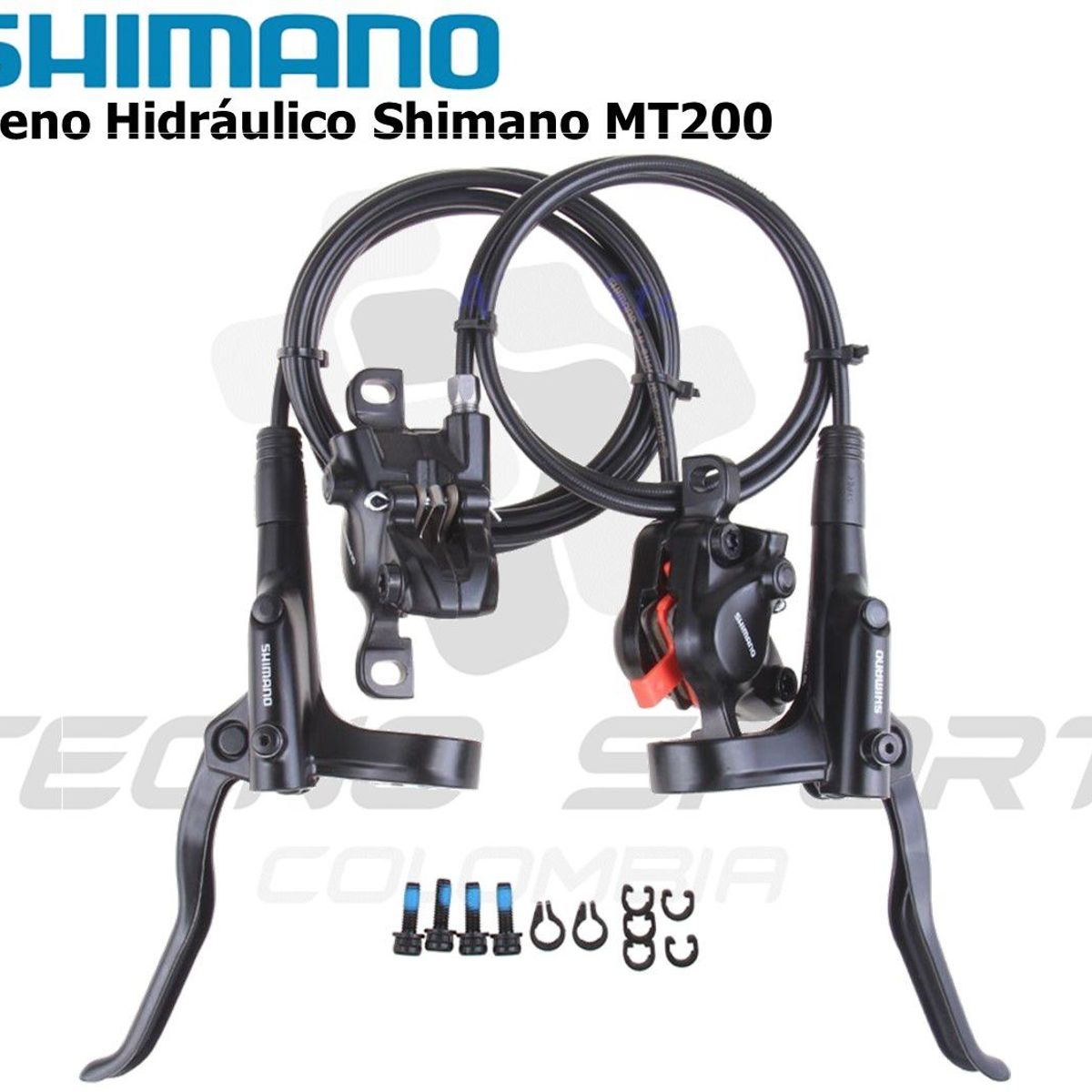 SHIMANO - Freno Disco Shimano Hidraulico Manzanas Rotor 6 Tornillo Mtb