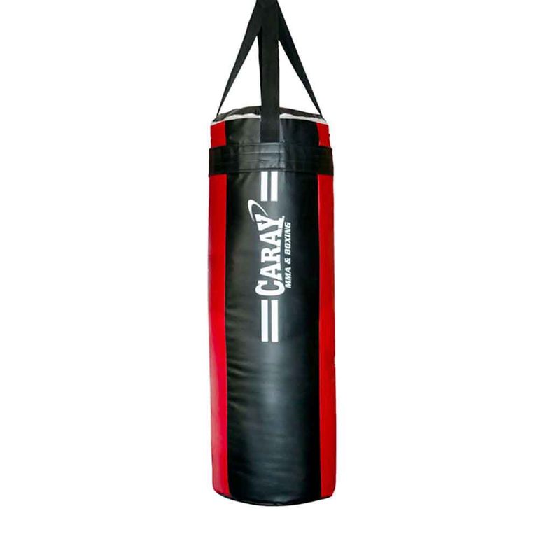 CARAY - Saco De Boxeo Profesional Caray Negro-Rojo De 1MX30CM
