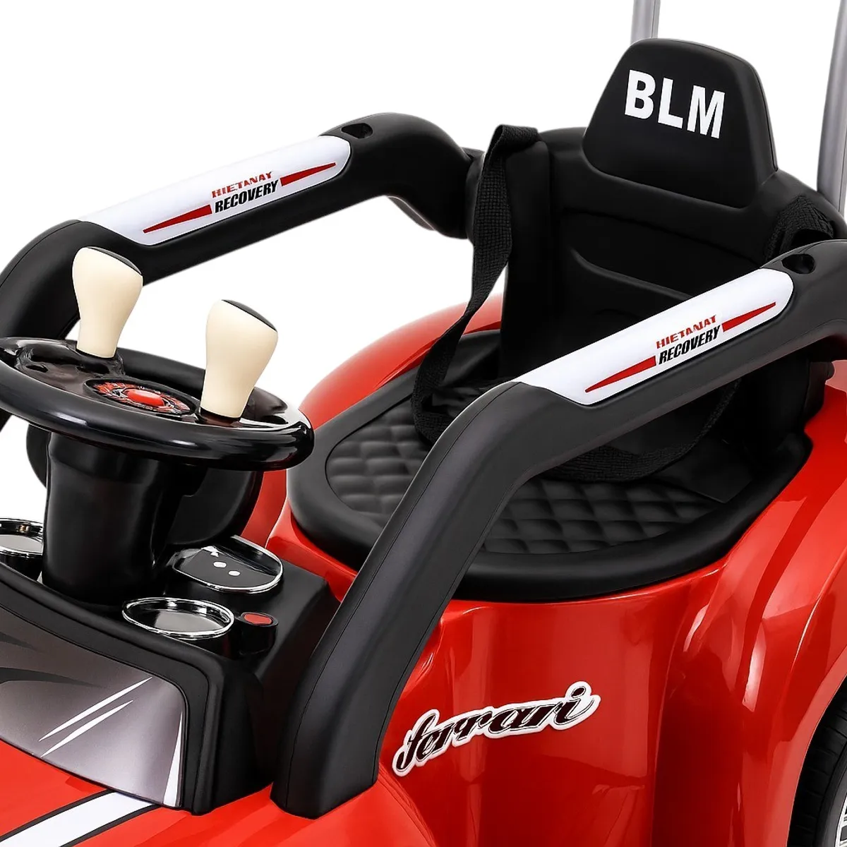 KIDSHOP - Carro Eléctrico Montable 2 en 1 Control Rojo BLQ1688