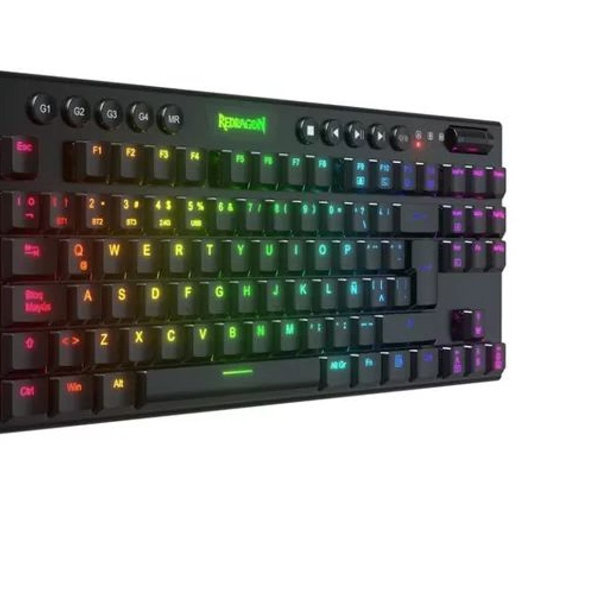 REDRAGON - Teclado Gamer Redragon K622-RGB-SP Horus Usb Switch Rojo Español