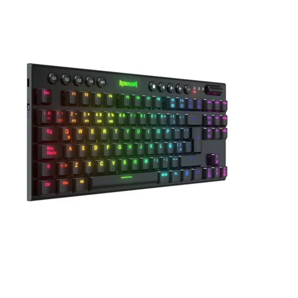 REDRAGON - Teclado Gamer Redragon K622-RGB-SP Horus Usb Switch Rojo Español