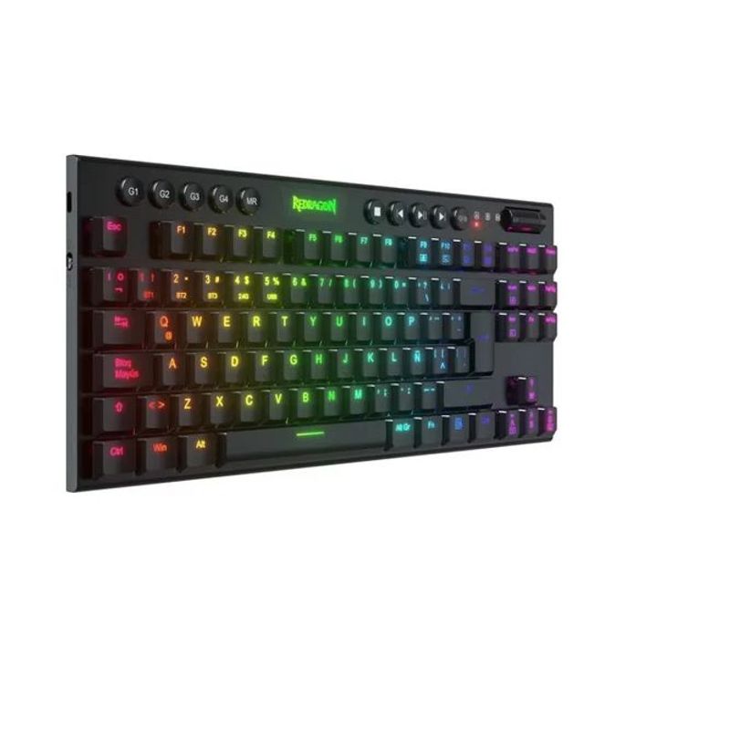 REDRAGON - Teclado Gamer Redragon K622 Rgb Horus Usb Switch Rojo Español