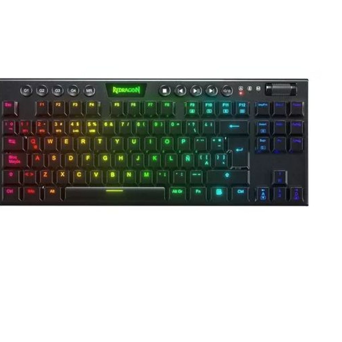REDRAGON - Teclado Gamer Redragon K622-RGB-SP Horus Usb Switch Rojo Español