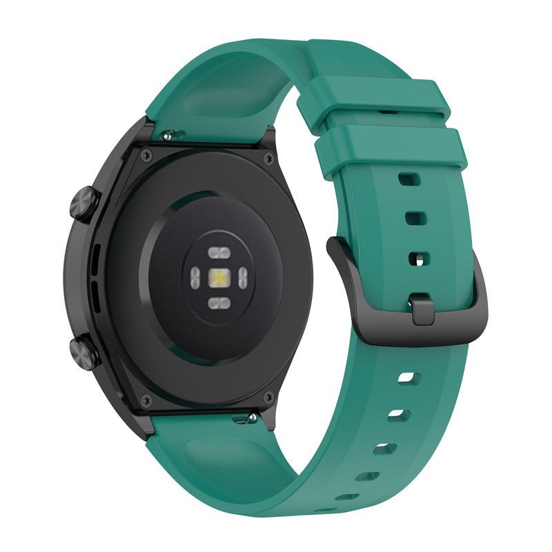 GENERICO - Correa Pulso De Silicona 22mm Para Xiaomi S1-Active - Verde oscuro