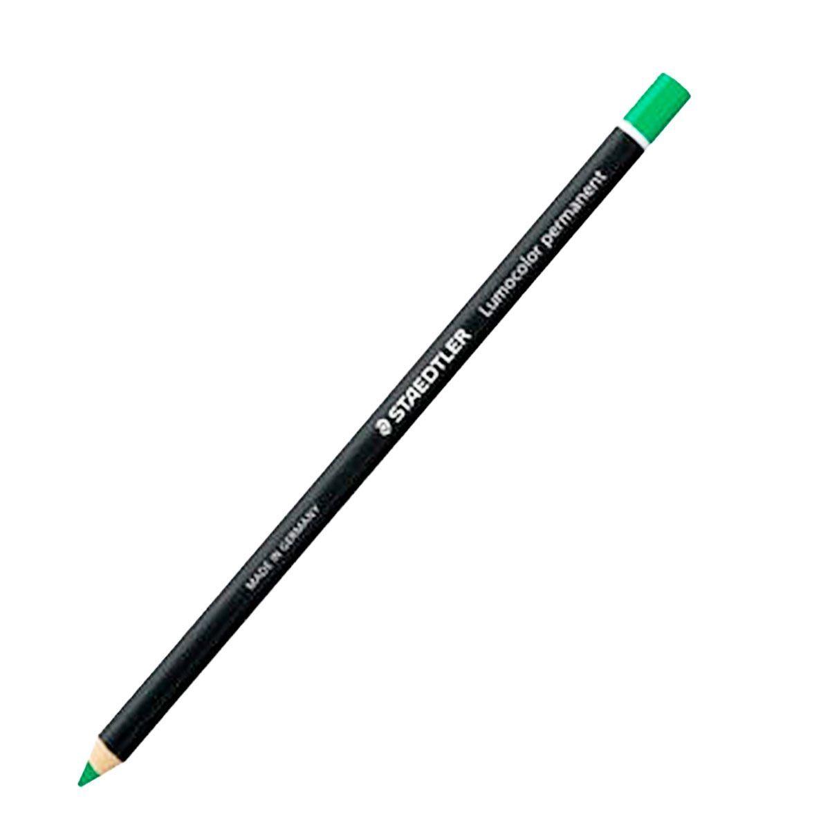 STAEDTLER - Lápiz Graso Permanente Verde Lumocolor Staedtler