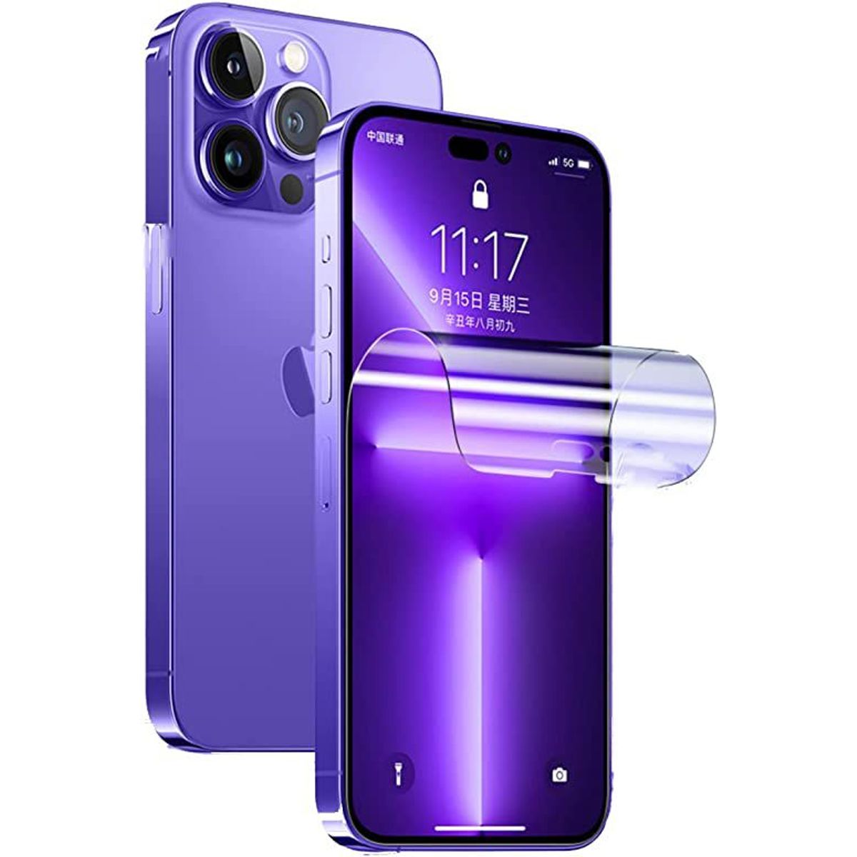 DEVIA - Protector Pantalla Hidrogel HD Auto Reparacion Para AppIe ¡Phone