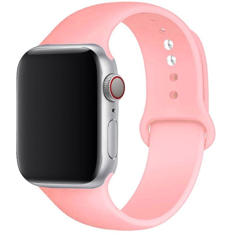 GENERICO - Correa de silicona para AppIe Watch Series 42-44-45mm talla SM Rosa