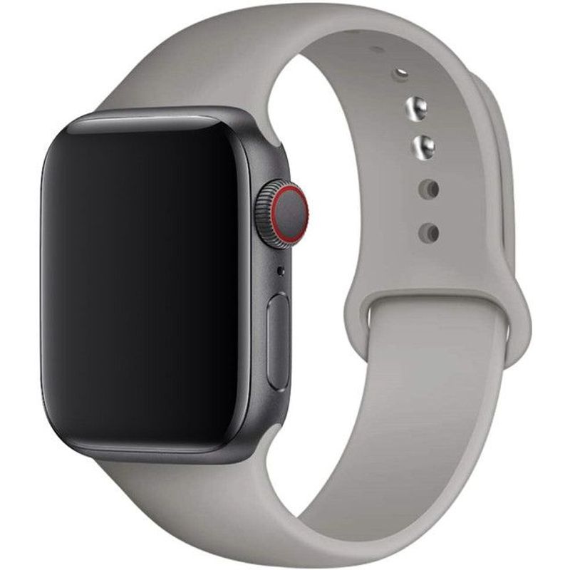 GENERICO - Correa de silicona para AppIe Watch Series 42-44-45mm talla SM Ceniza