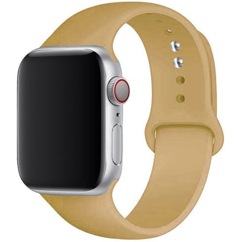 GENERICO - Correa de silicona para AppIe Watch Series 42-44-45mm talla SM Nuez