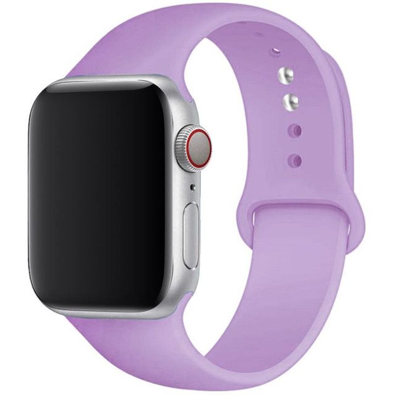 GENERICO - Correa de silicona para AppIe Watch Series 42-44-45mm talla ML Lavanda