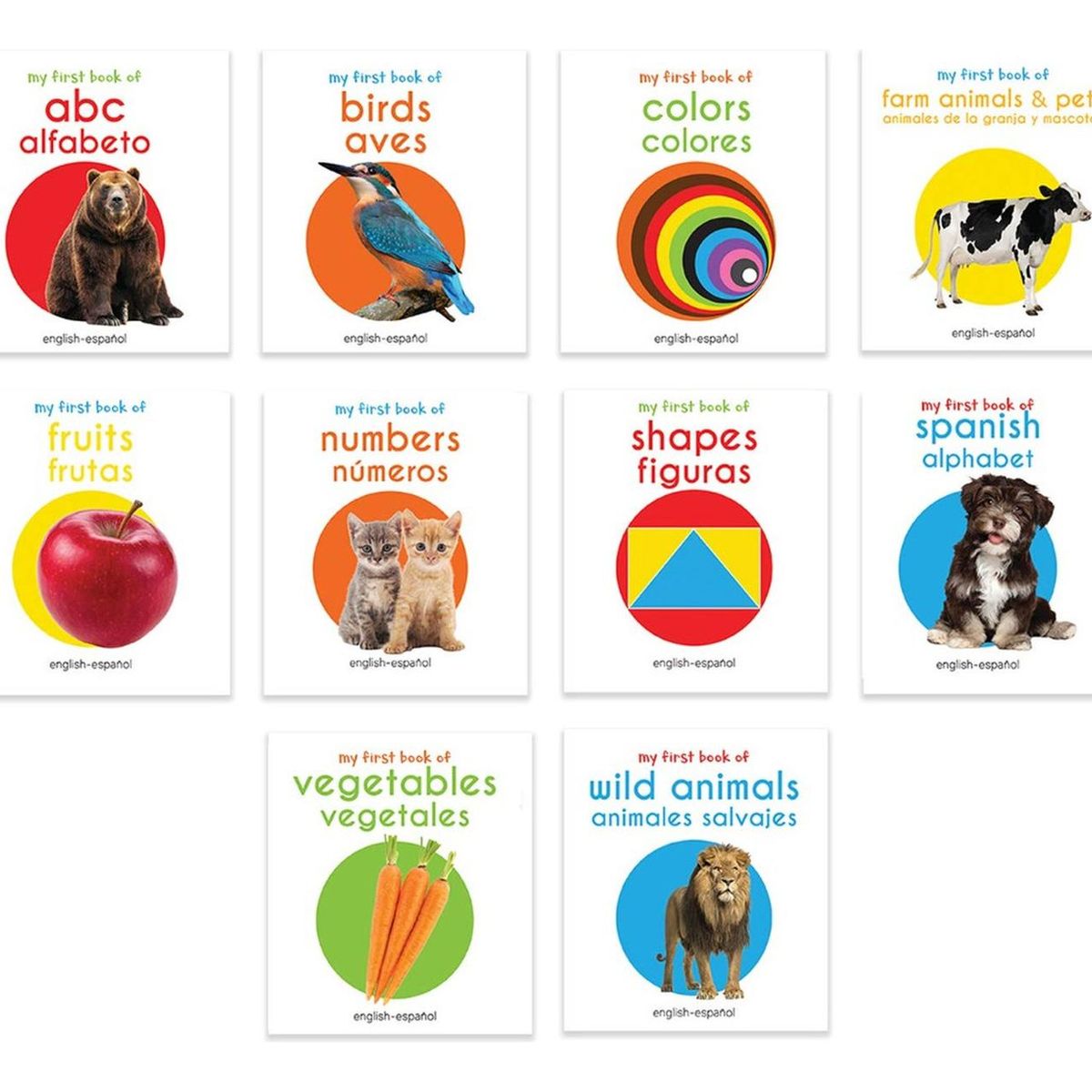 WONDER HOUSE - My First English - Español. Learning Library. 10 Books