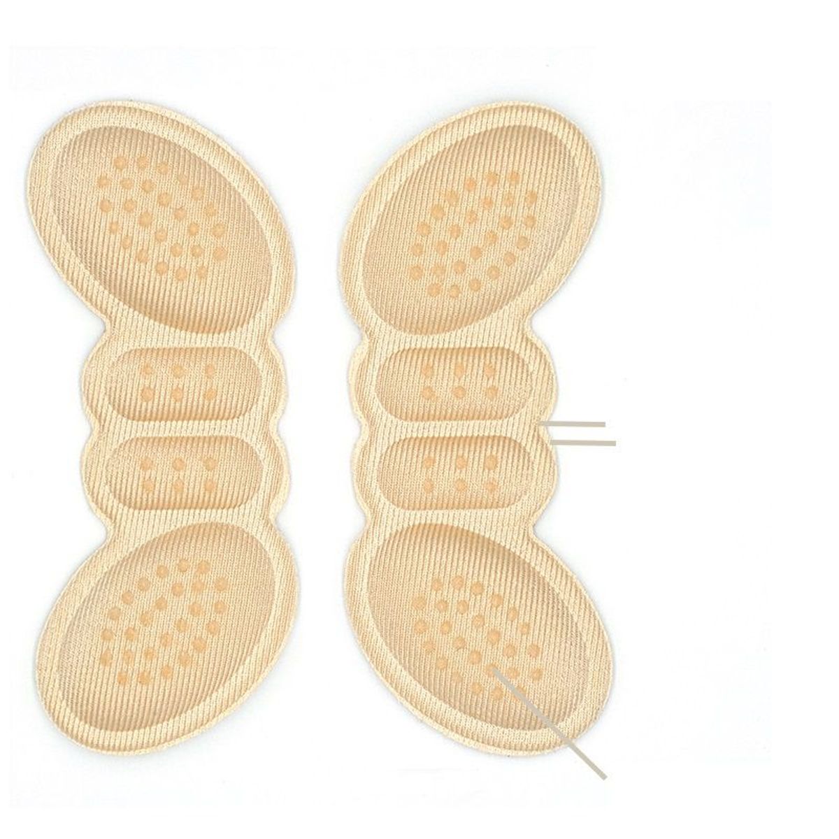 GENERICO - Almohadillas talón tacón zapato mujer hombre algodón color beige