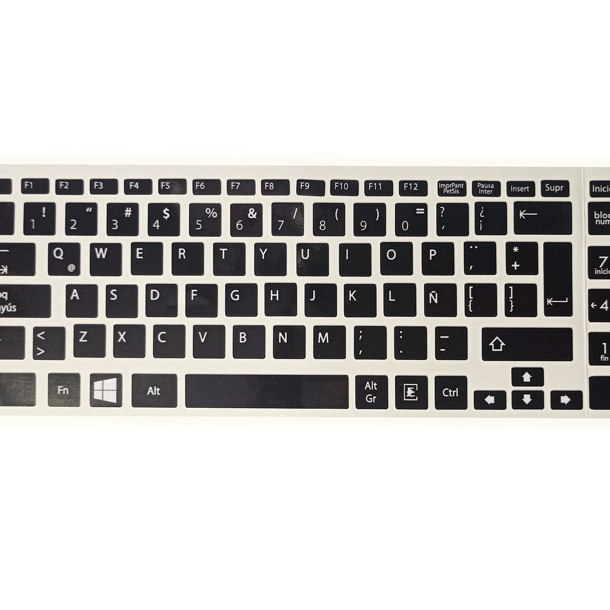 GENERICO - Sticker Letras Adhesivas Teclado Con Numérico En Español