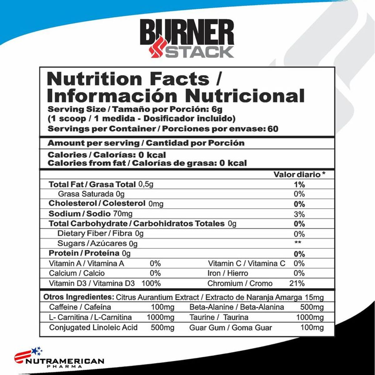 UPN - Burner stack con cla y l-carnitina 360gr