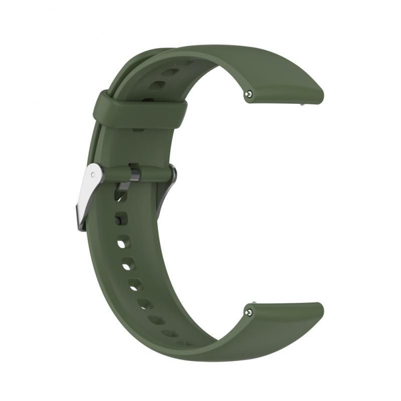 GENERICO - Correa Pulso De Silicona 22mm Para Huawei Watch 3 de 46mm - Verde militar