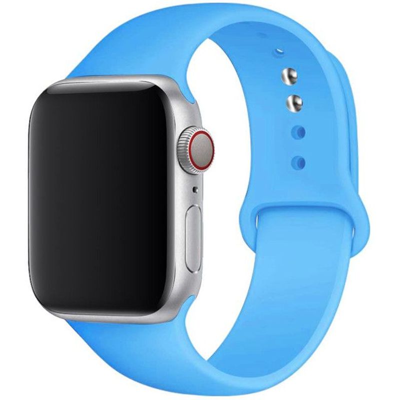 GENERICO - Correa de silicona para AppIe Watch Series 42-44-45mm talla SM Azul cielo