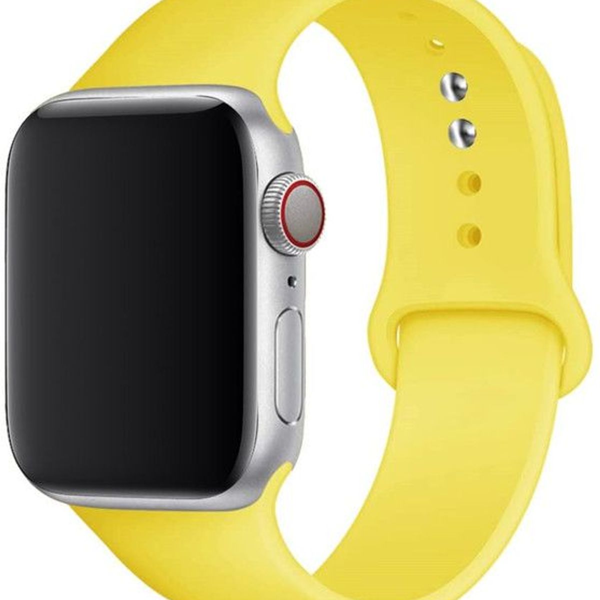 GENERICO - Correa de silicona para AppIe Watch Series 38-40-41mm talla SM Amarillo