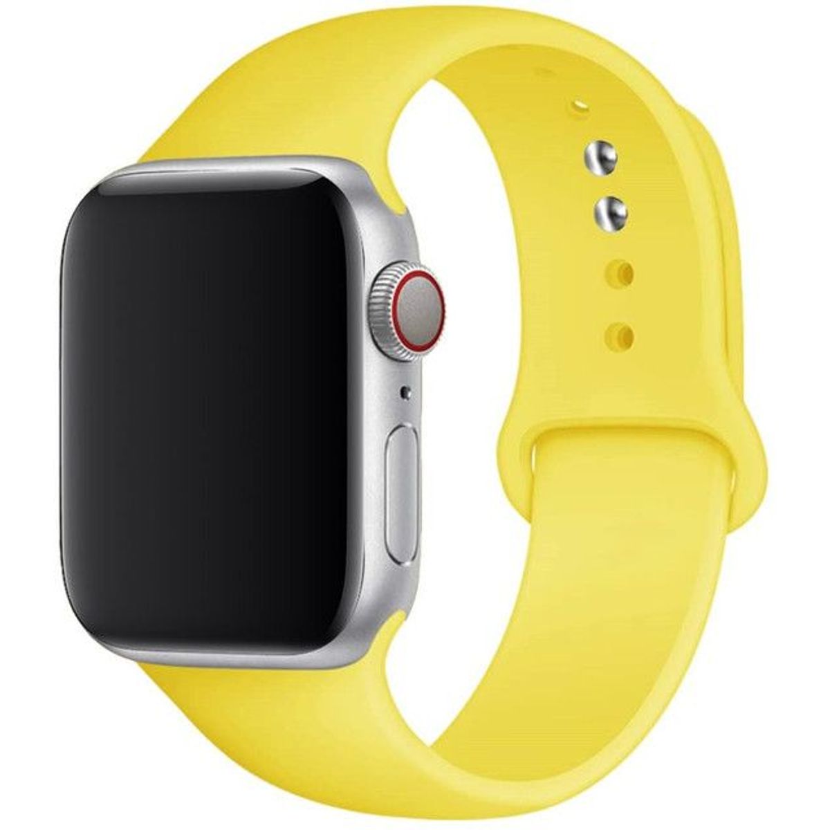 GENERICO - Correa de silicona para AppIe Watch Series 38-40-41mm talla SM Amarillo