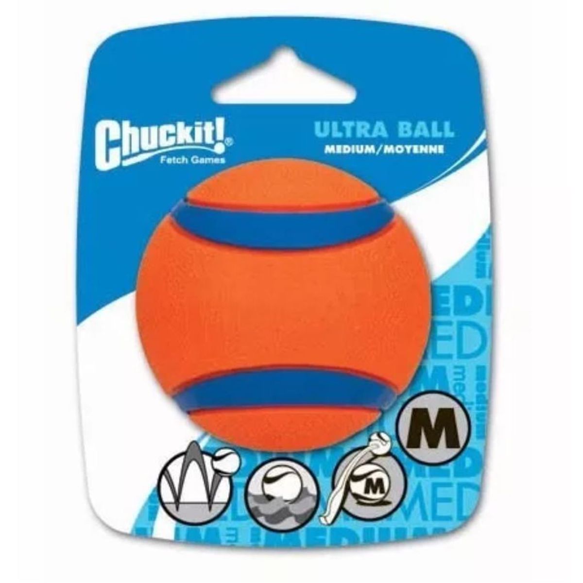 PETMATE - Juguete Perros Chuckit Ultra Ball Alta Visibilidad Talla M